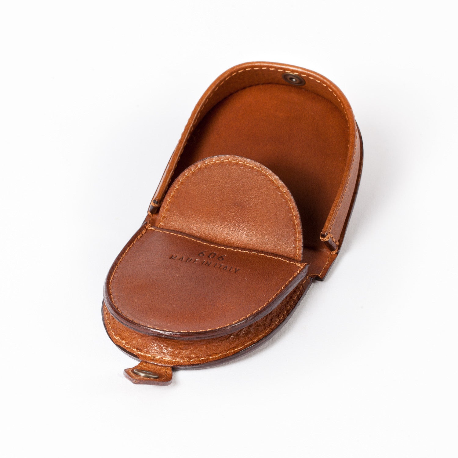 Etui "Coin Box" aus genarbtem Kalbsleder - Handarbeit